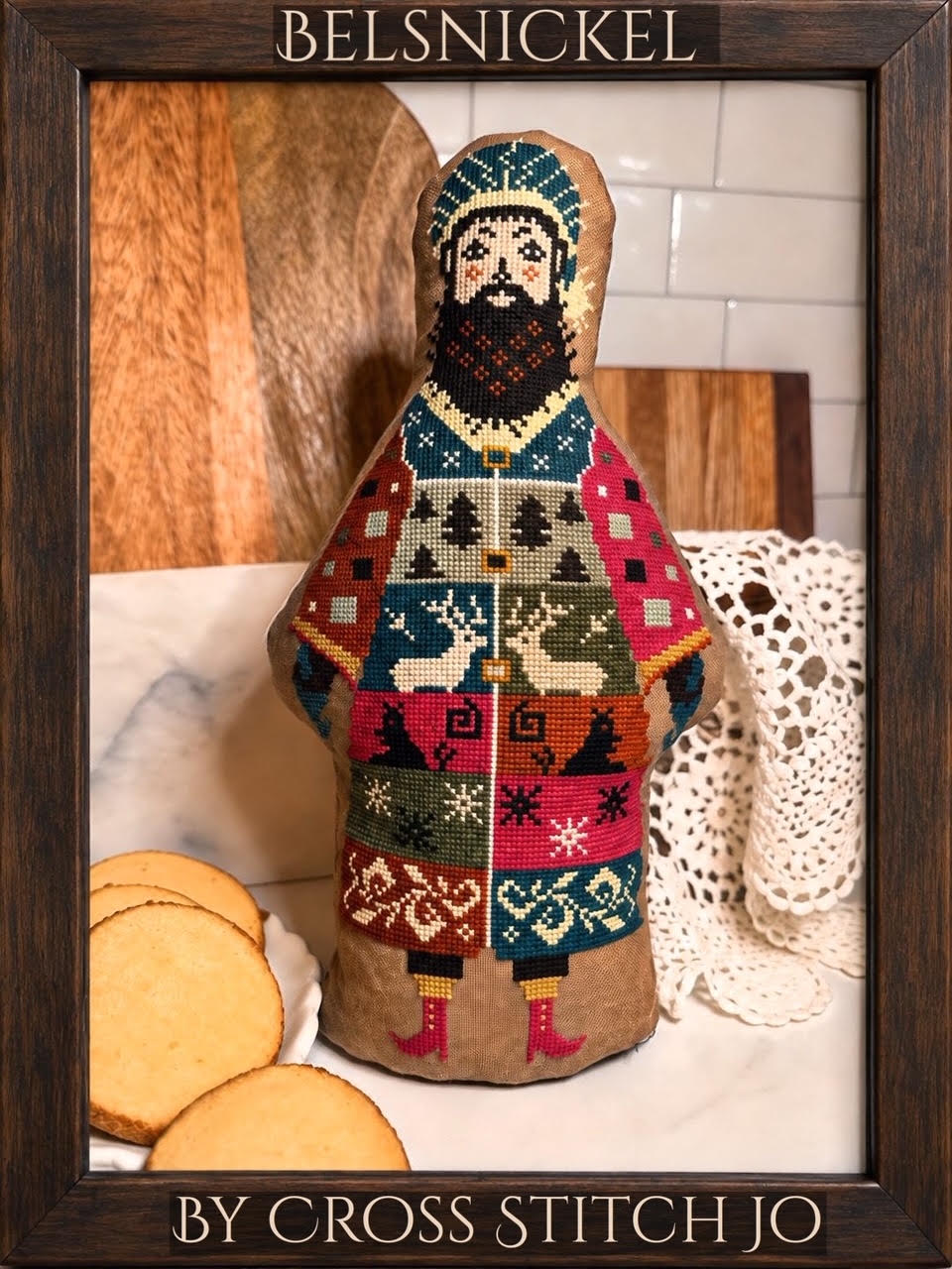 Belsnickel Santa Doll Cross Stitch Pattern- PDF download